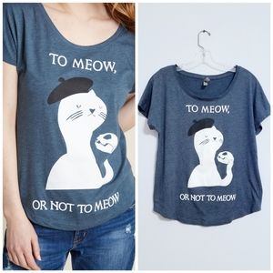 Modcloth Cat Is The Question Graphic Tee